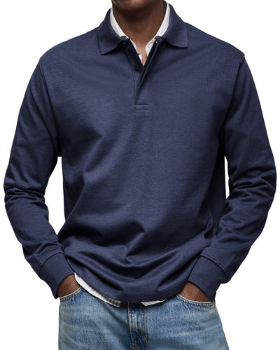 Mikael | Ylellinen pitkähihaisen polo-paita