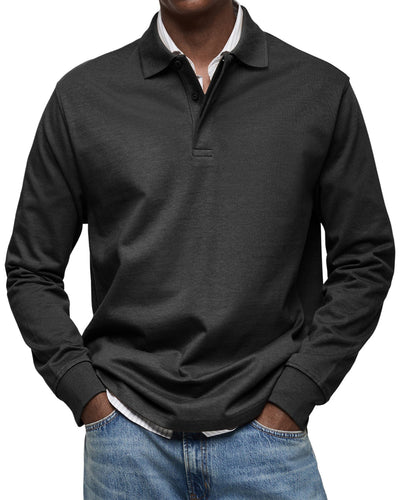 Mikael | Ylellinen pitkähihaisen polo-paita