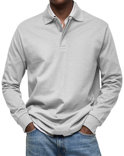 Mikael | Ylellinen pitkähihaisen polo-paita